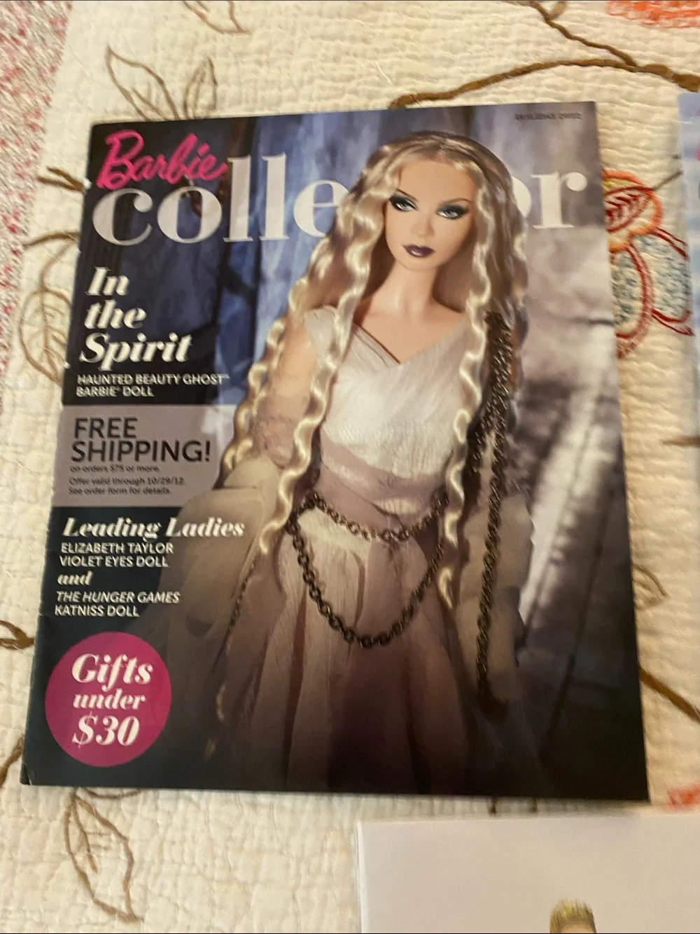 Barbie and Ken Blue and Gold Fashion Illustration Print and catalogs